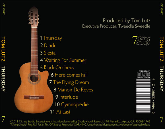 CD cover back and spine.